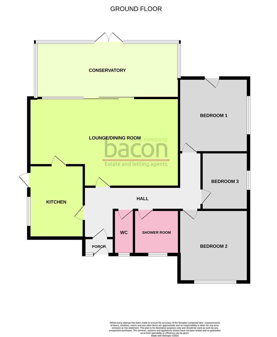 Floor Plan | Bungalow - Detached | Hawthorn Crescent, Worthing | Sold - Subject to Contract